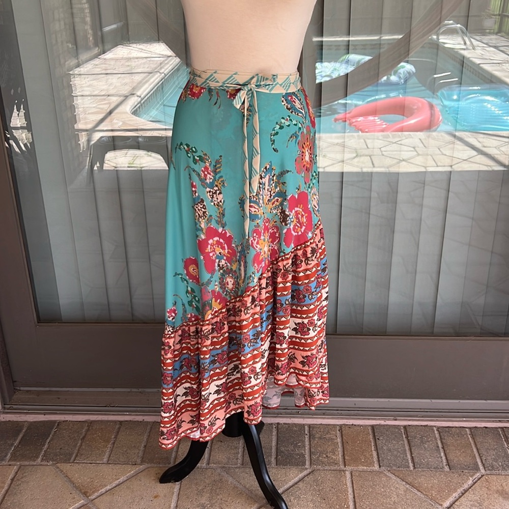 Flying Tomato Wrap maxi skirt